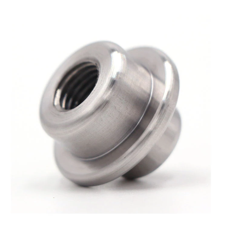 2 Stainless-Steel-CNC-Turning-Parts-Threaded-Spacer