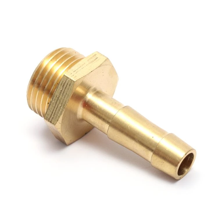 Quick Connector Brass Hexagonal Hose Barb Nozzle Fitting With Male Thread Adapter3