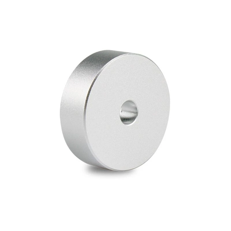 Record Turntable Adapter 45 RPM Aluminum Silver for 7 Vinyl Technics