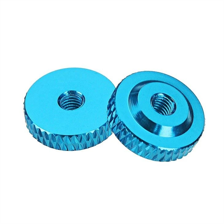 Colorful Anodized Aluminum Sleeve Nut With Knurled Colorful Anodized Aluminum Sleeve Nut With Knurled