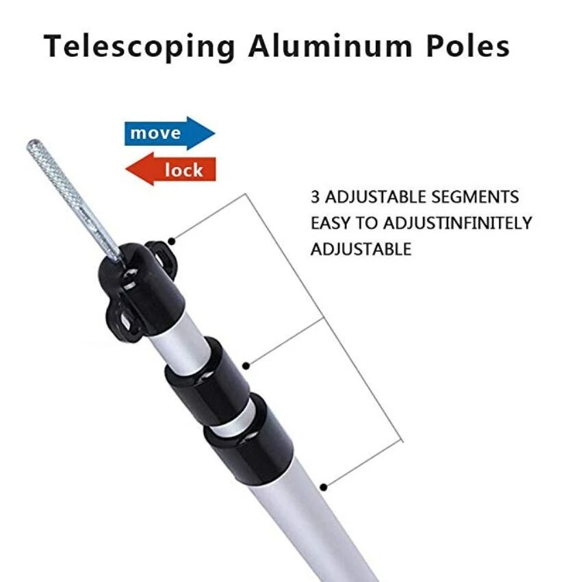 Telescopic tent pole Telescopic tent pole