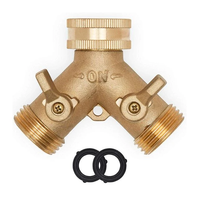 Brass Garden Hose Splitter Tap Connector Hose Connector