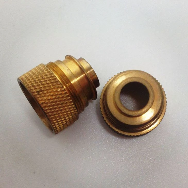 Brass Tapper Bushing Stepped Knurling Spare Parts
