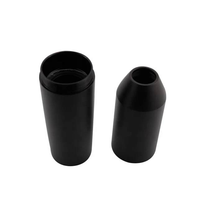 CNC Turning Aluminum Black Anodized Suppressor Tactical Flashlight Parts