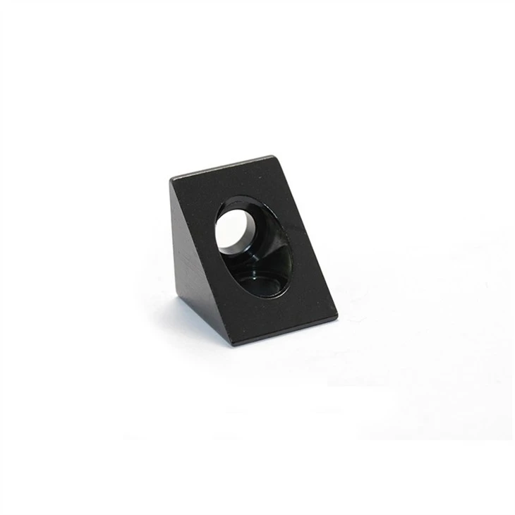 OEM Black Angle Aluminum Corner Connector For 20mm Extrusion