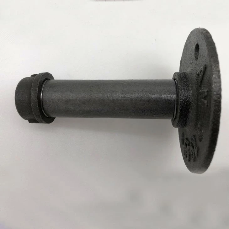 Pipe Decor Industrial Shelf Brackets With Flange Fittings And Pipe Cap