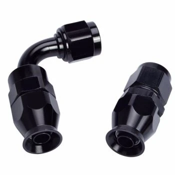 CNC Aluminum Machining 180 Degree Joints Swivel Hose End