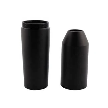 CNC Turning Aluminum Black Anodized Suppressor Tactical Flashlight Parts