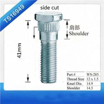M12x1.50 Wheel Studs Cut Side Wheel Lug Bolts For Wheel Spacer