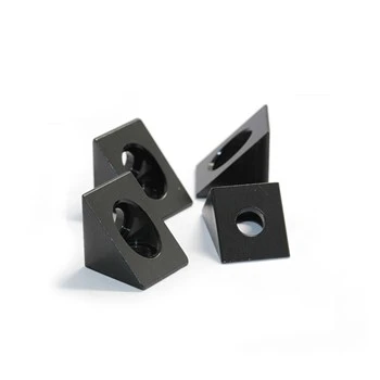 OEM Black Angle Aluminum Corner Connector For 20mm Extrusion
