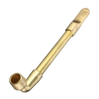 OEM High Precision Turning Parts Brass Metal Smoking Pipe Parts