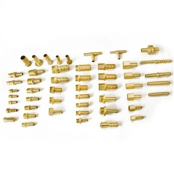 Quick Connector Brass Hexagonal Hose Barb Nozzle Fitting With Male Thread Adapter