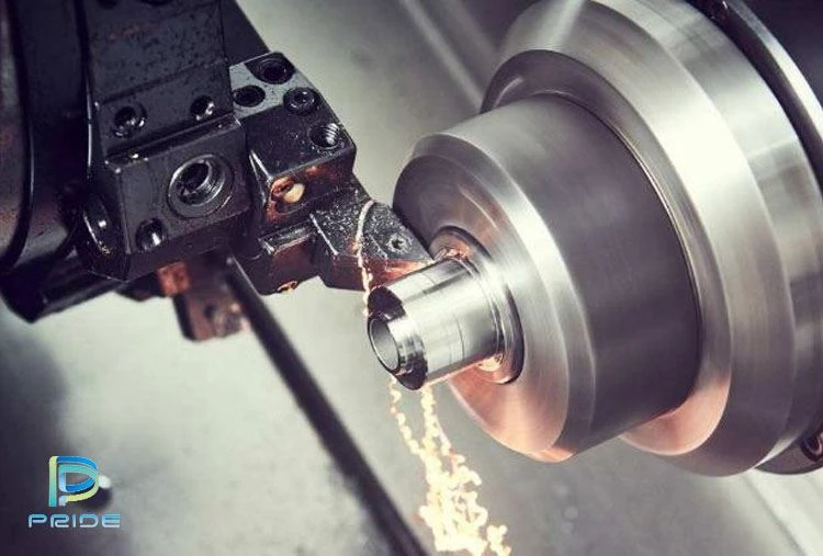 CNC metal lathe turning