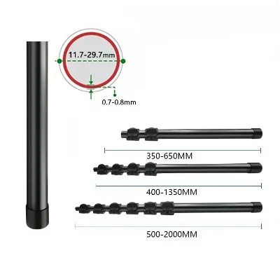 Square tube spring lock and spring button