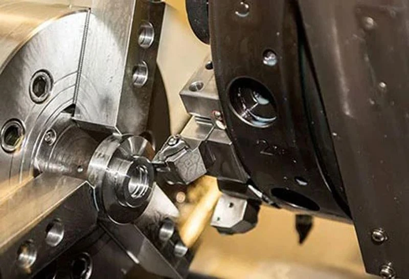 The inertia of the rack and pinion drive feed servo motor is matched
