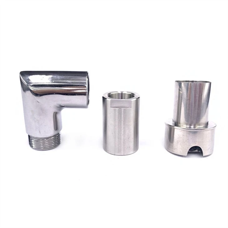 Silver Round Stainless Steel Elbow