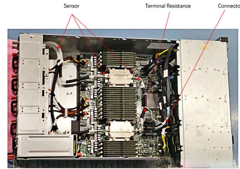 Layout of Leak Detection Rope Inside a Server