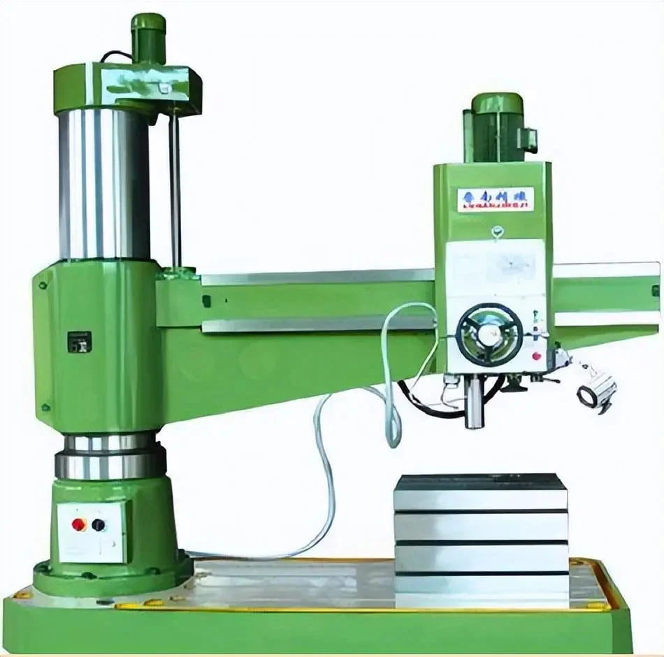 Radial drill press: Only for hole processing (drilling, tapping)